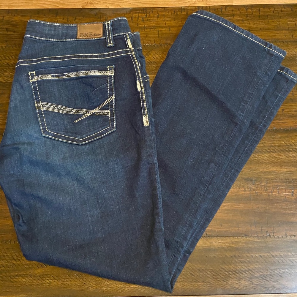 BKE Dark Wash Boot Cut Jeans